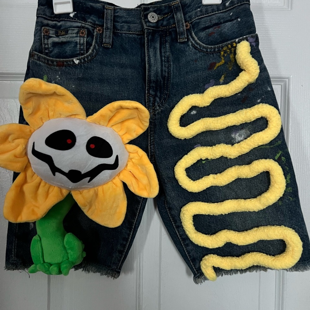 CUSTOM 1 of 1 YARN PLUSHY SHORTS